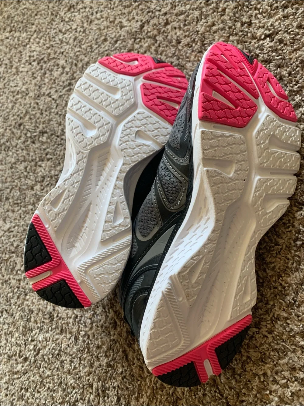 FILA Gray and Pink Women's Athletic Cool Max Memory Foam Shoes